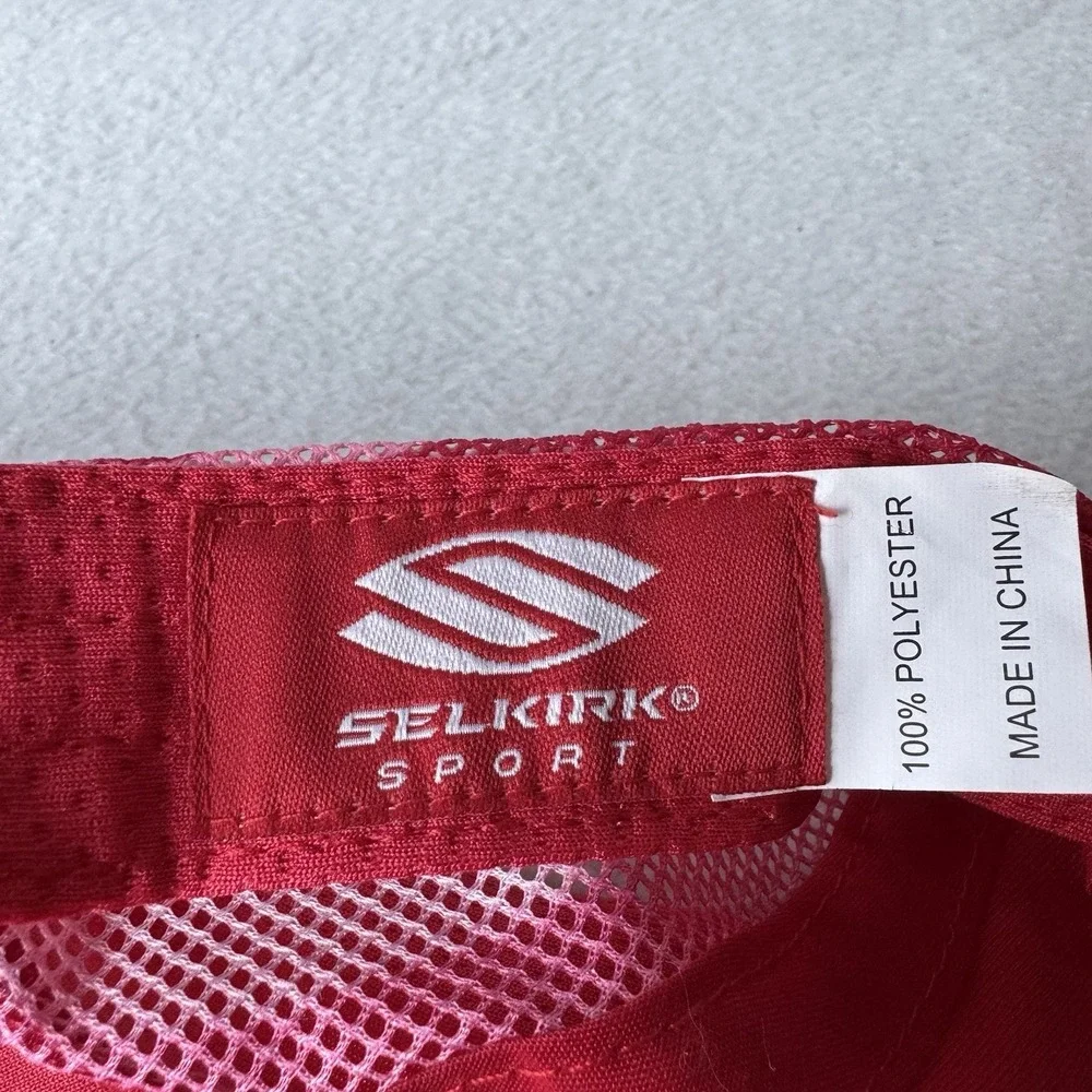 Selkirk Sport Pickleball Hat Cap Pink Adjustable Lightweight Red Pink Strapback